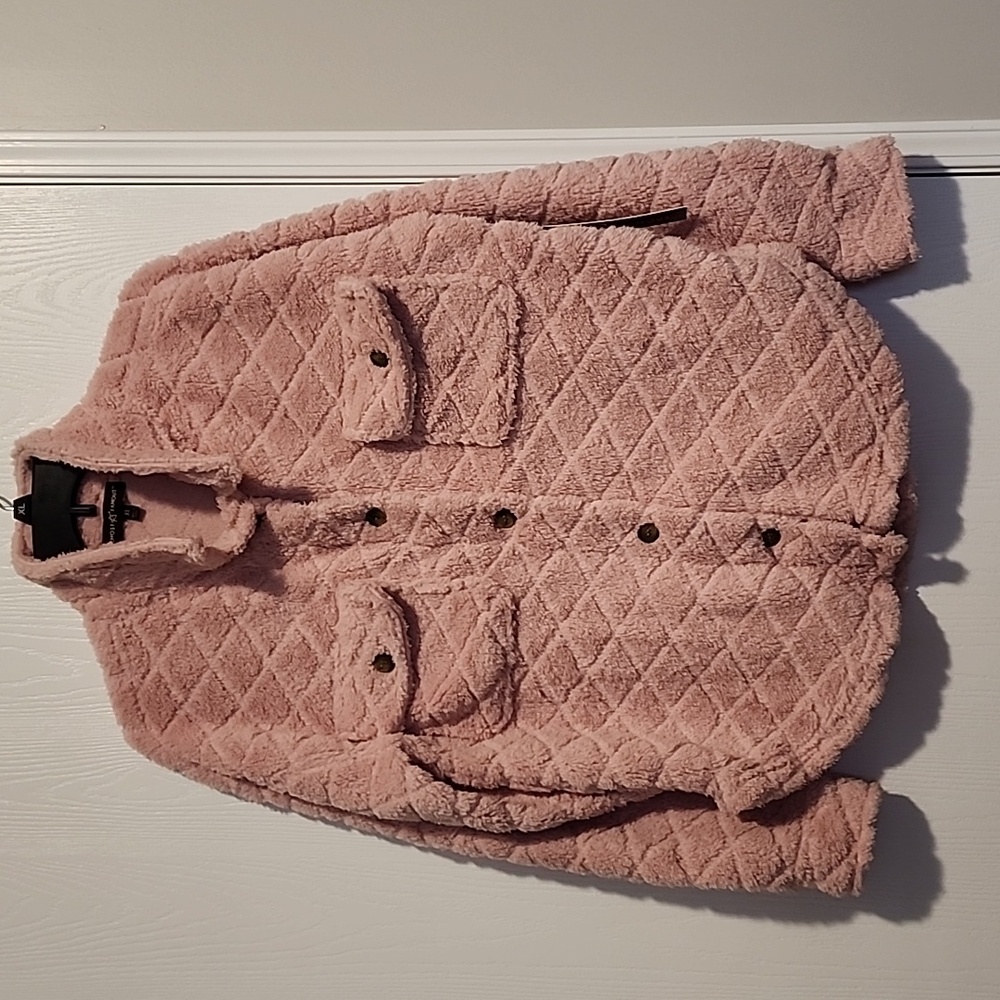 Super soft pink shirt/jacket